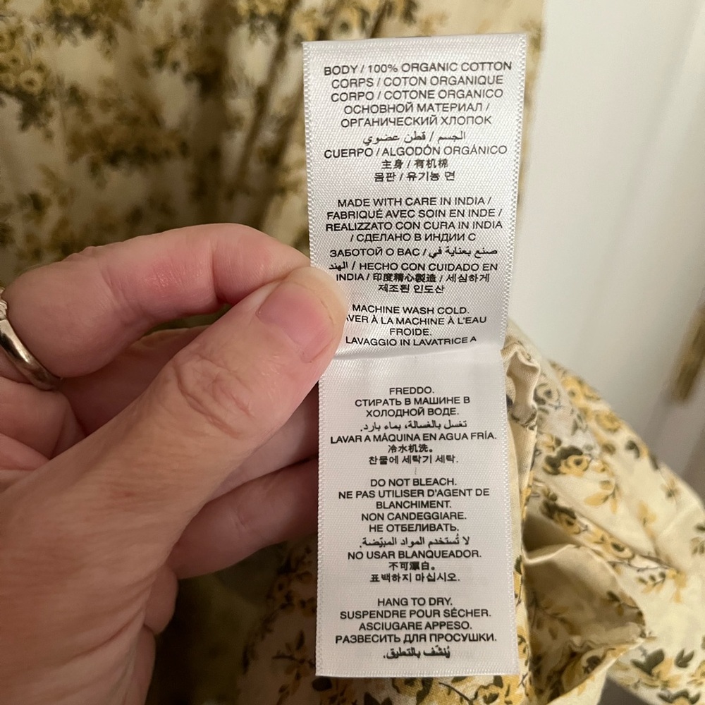 DÔEN NWT Marcie skirt in citron rosier floral - Picture 8 of 16